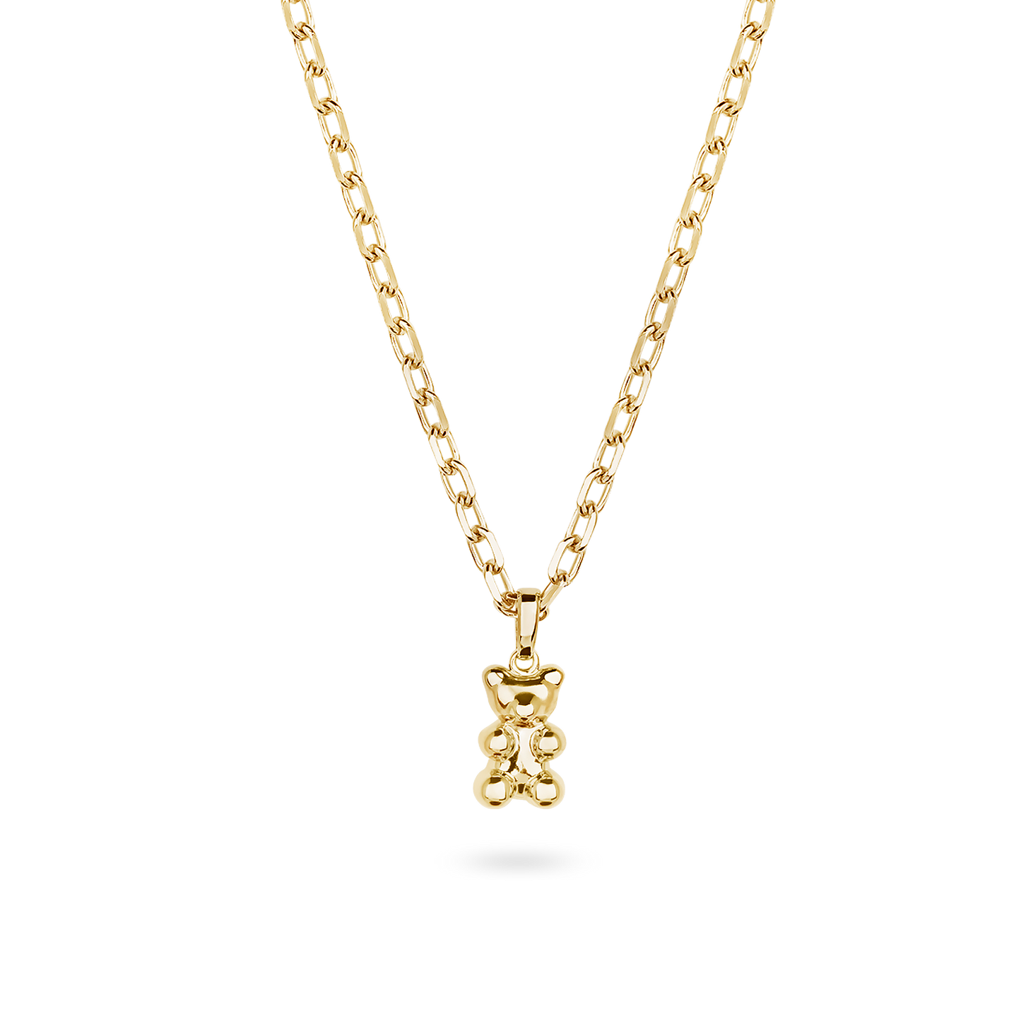 Yasbear | Der Mutmacher | Halskette mit Bärenanhänger - Gold