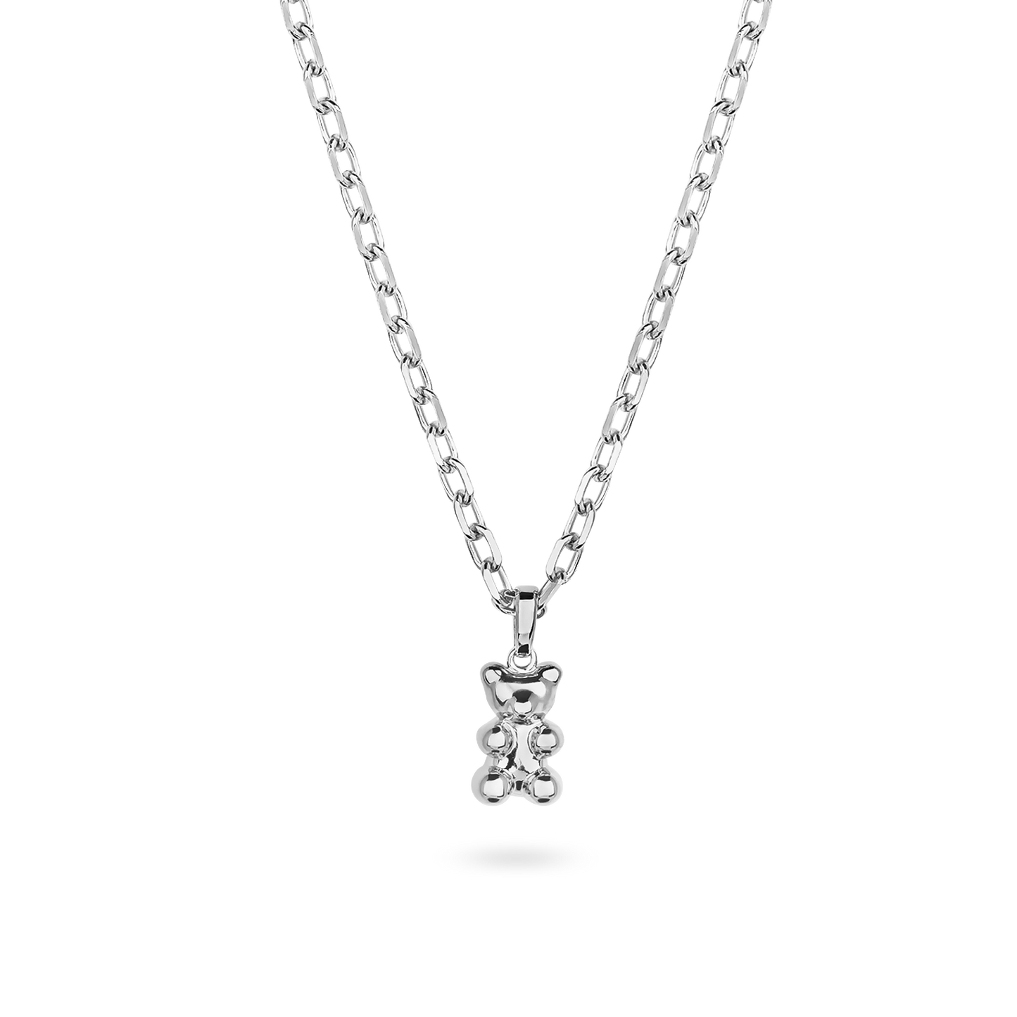 Yasbear | Der Mutmacher | Halskette mit Bärenanhänger - Silber