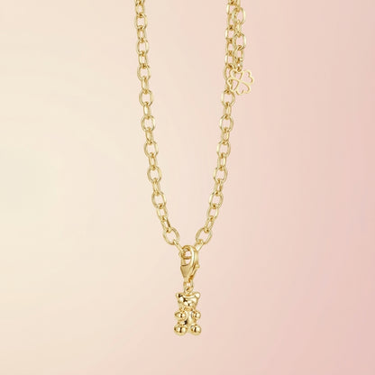 Yasbear | Der Wegbegleiter | Armkette mit Bärenanhänger - Gold