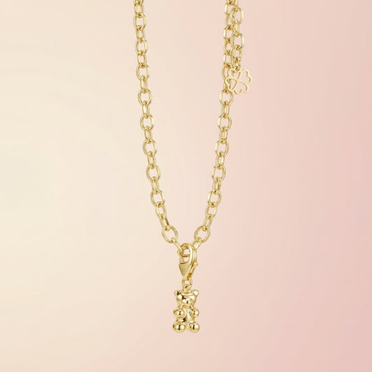 Yasbear | Der Wegbegleiter | Armkette mit Bärenanhänger - Gold