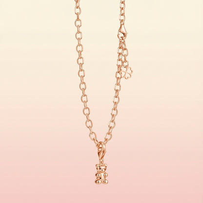 Yasbear | Der Wegbegleiter | Armkette mit Bärenanhänger - Rosé